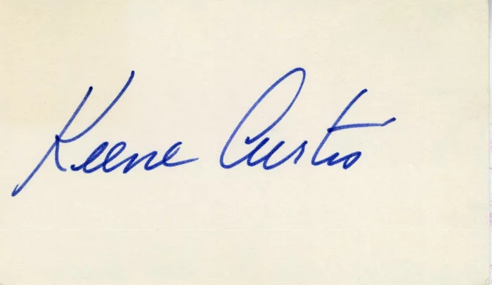 Keene Curtis autograph