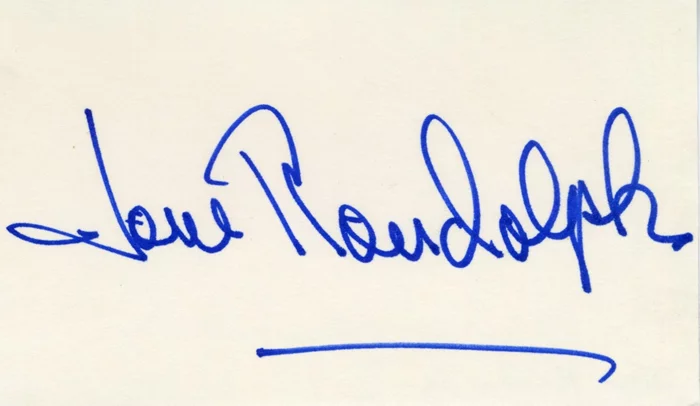 Jane Randolph autograph