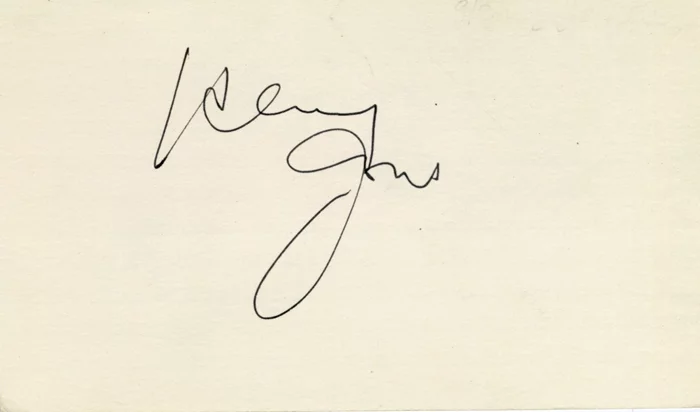 Henry Jones autograph