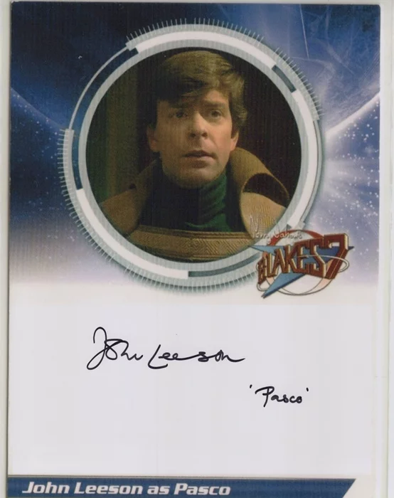 John Leeson autograph