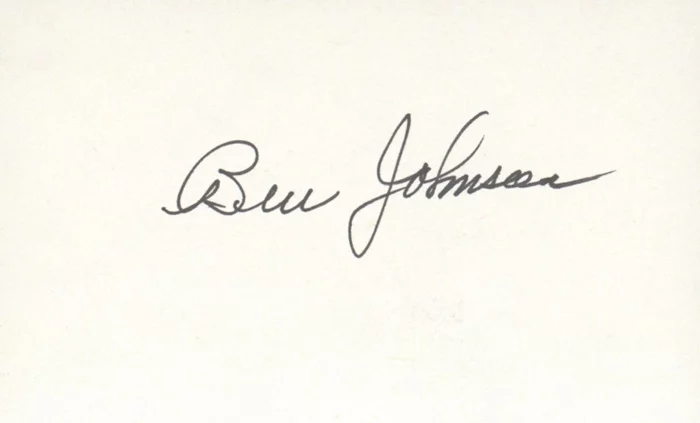 Ben Johnson autograph