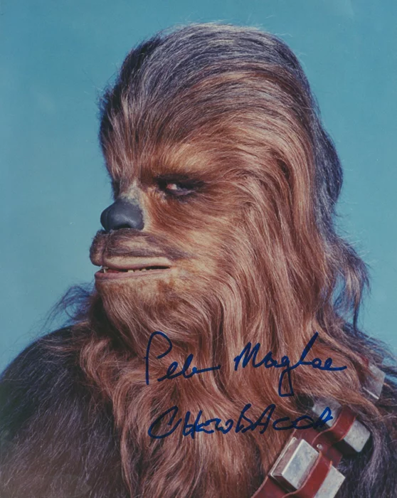 Peter Mayhew autograph