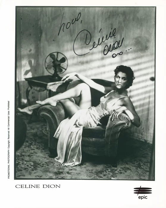 Celine Dion autograph