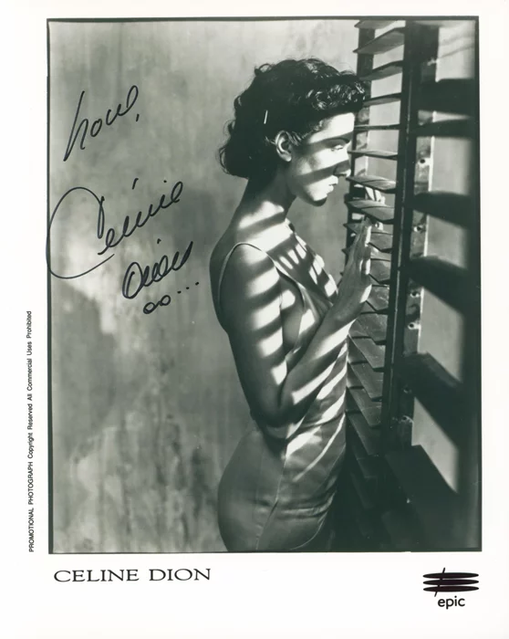 Celine Dion autograph