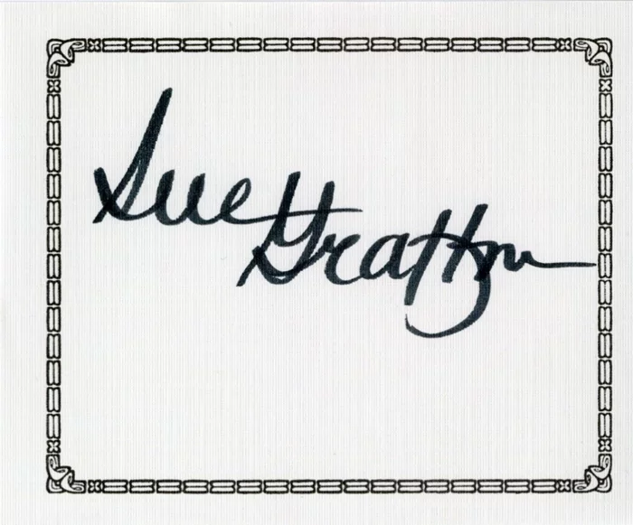 Sue Grafton autograph