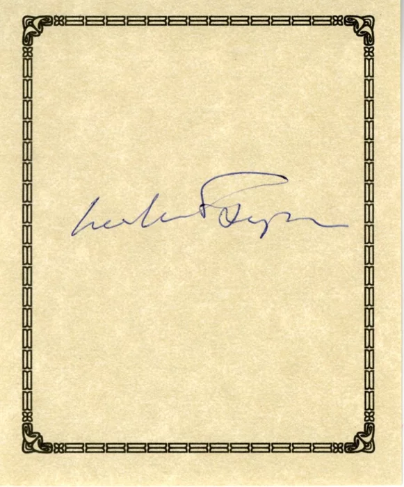 William Styron autograph