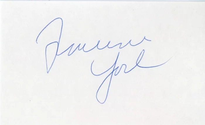 Francine York autograph