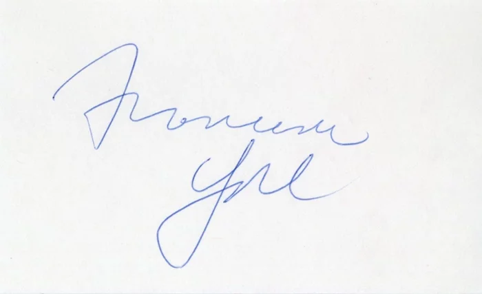 Francine York autograph