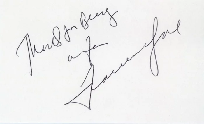 Francine York autograph