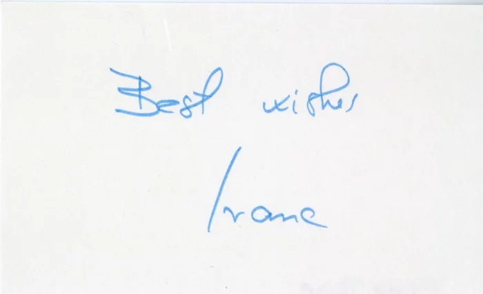Ivana Trump autograph