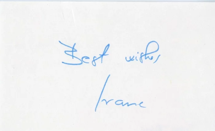 Ivana Trump autograph