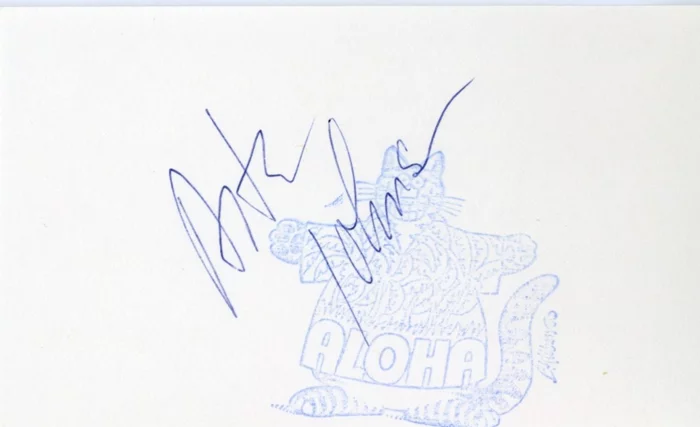Arte Johnson autograph