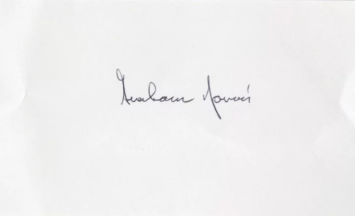 Graham Jarvis autograph