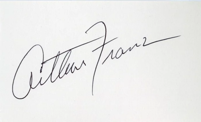 Arthur Franz autograph