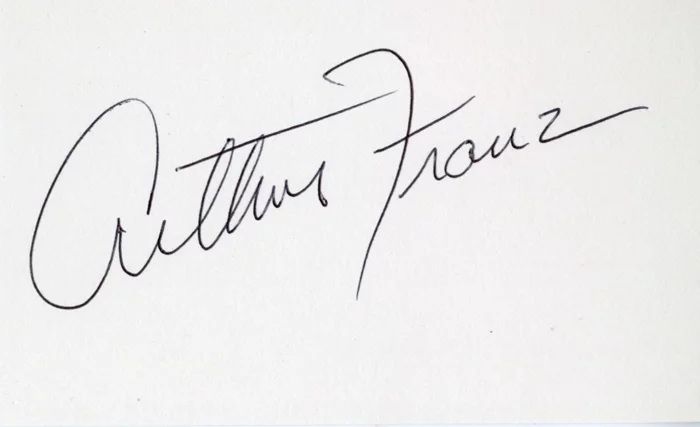 Arthur Franz autograph