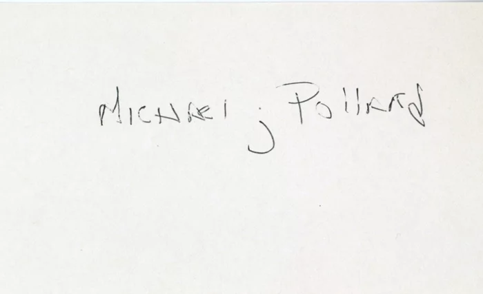 Michael J. Pollard autograph