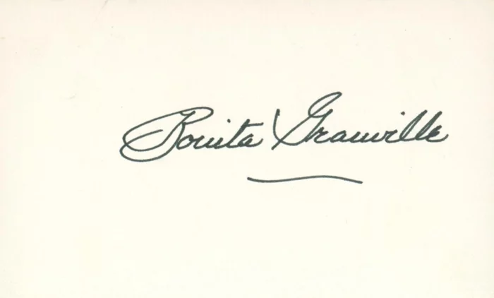 Bonita Granville autograph