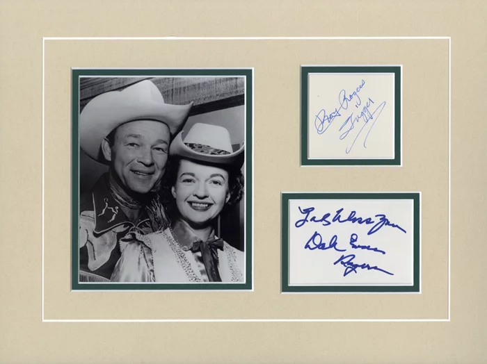 Roy Rogers & Dale Evans autograph
