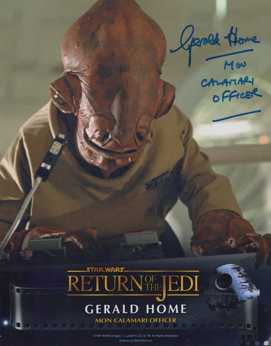 Gerald Home autograph