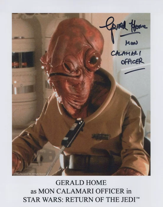 Gerald Home autograph