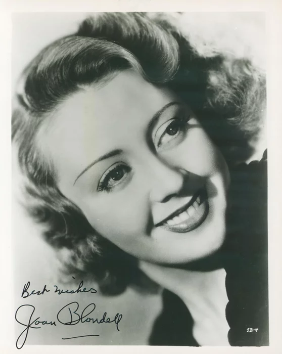 Joan Blondell autograph