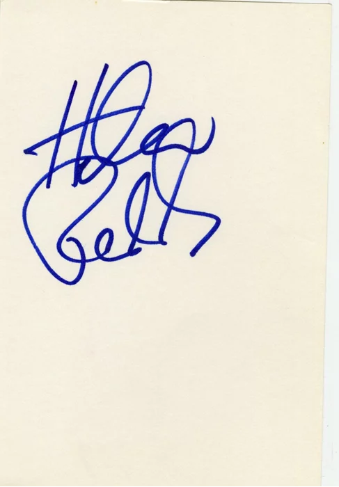 Helen Reddy autograph