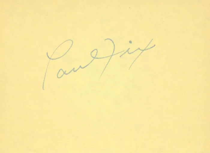 Paul Fix autograph