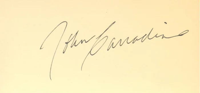 John Carradine autograph
