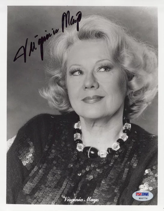 Virginia Mayo autograph