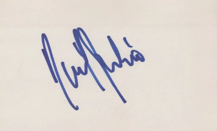 Raul Julia autograph