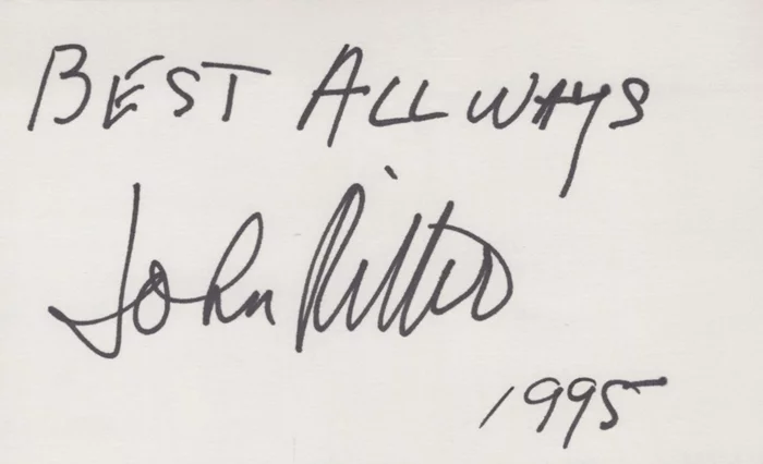 John Ritter autograph