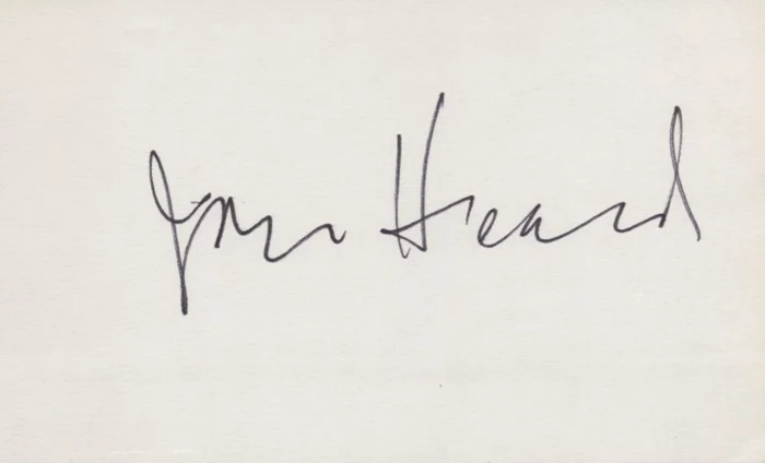 John Heard autograph