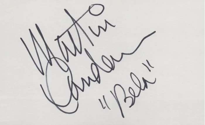 Martin Landau autograph