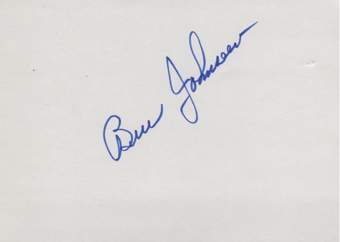 Ben Johnson autograph