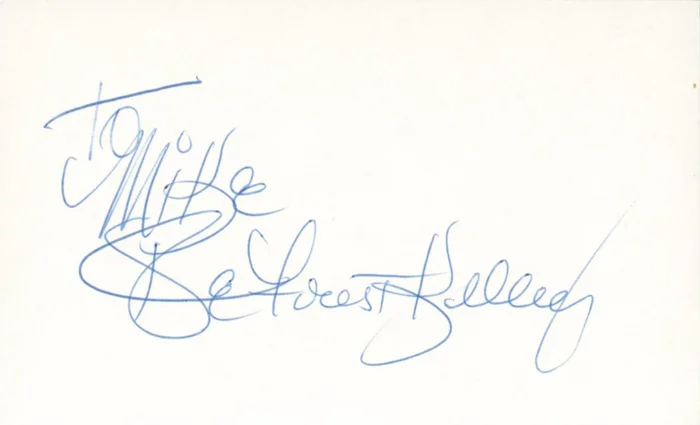 Deforest Kelley autograph