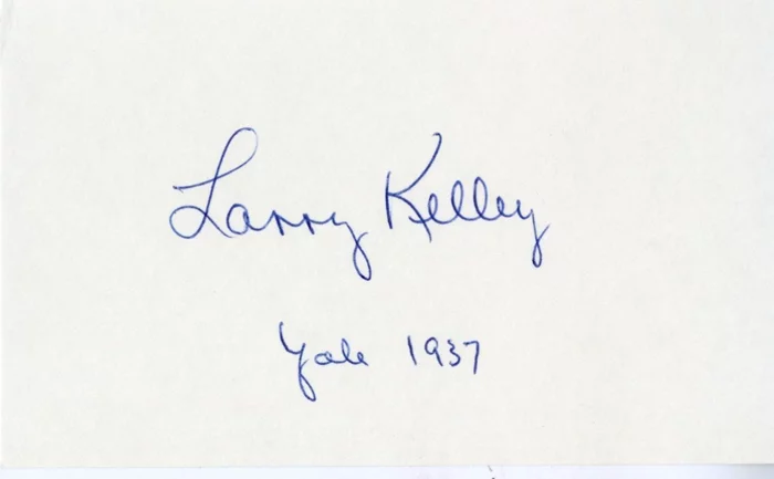 Larry Kelley autograph