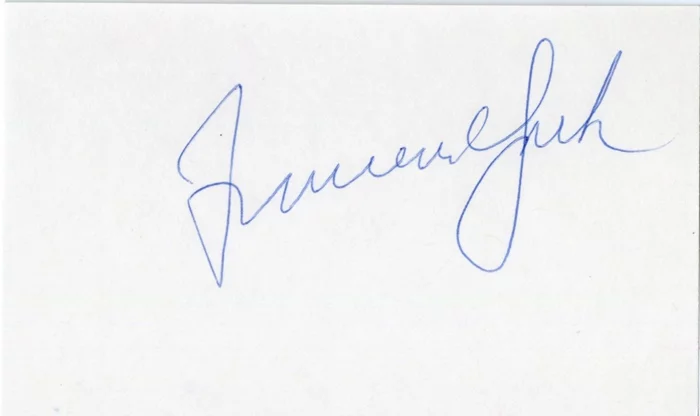 Francine York autograph