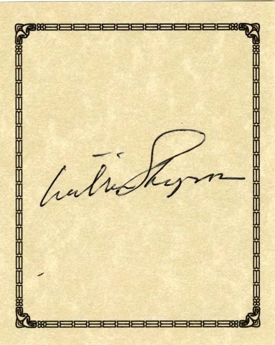 William Styron autograph