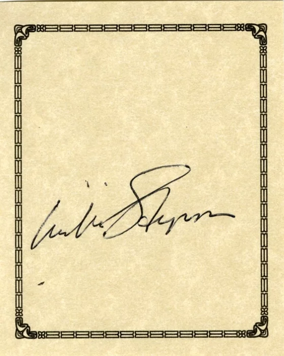 William Styron autograph