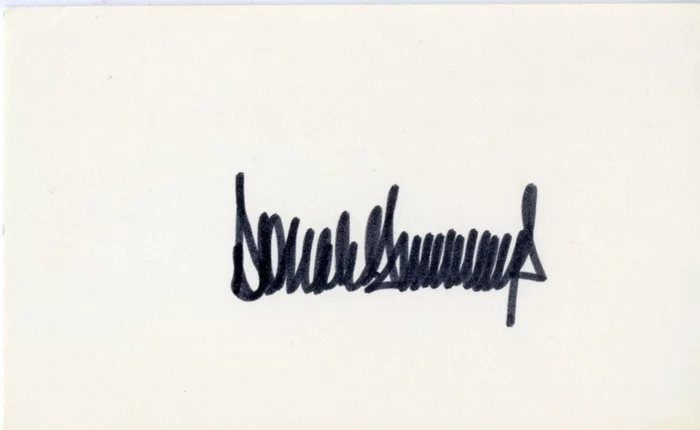 Donald Trump autograph