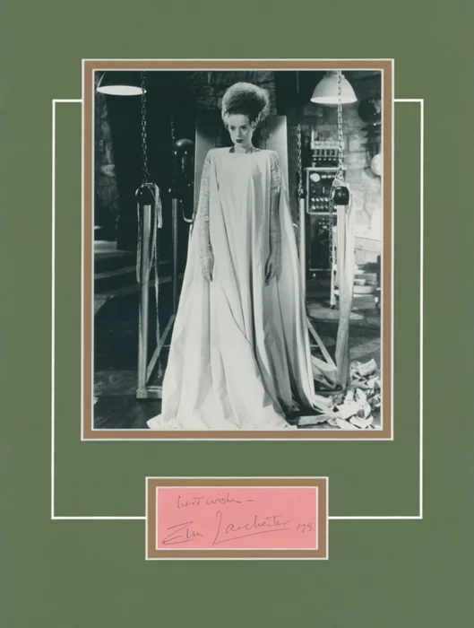 Elsa Lanchester autograph