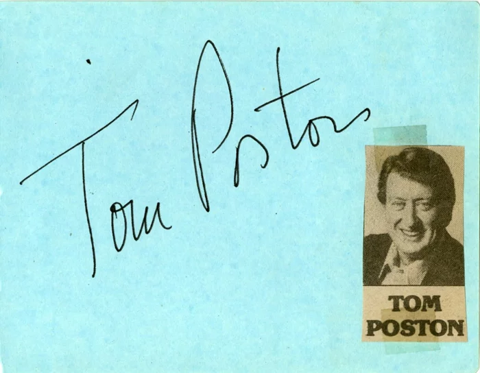 Tom Poston autograph