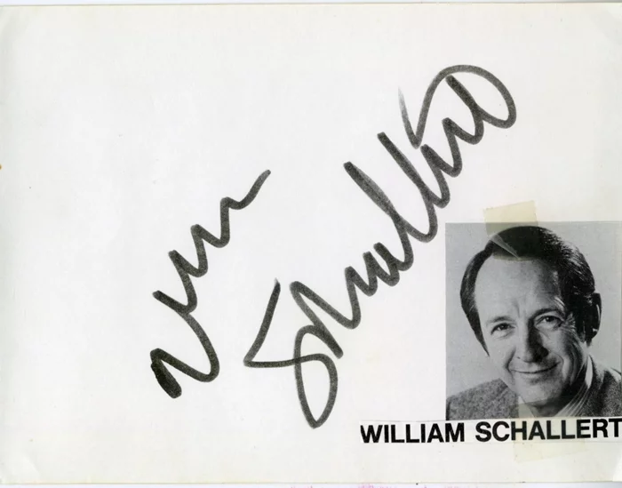 William Schallert autograph