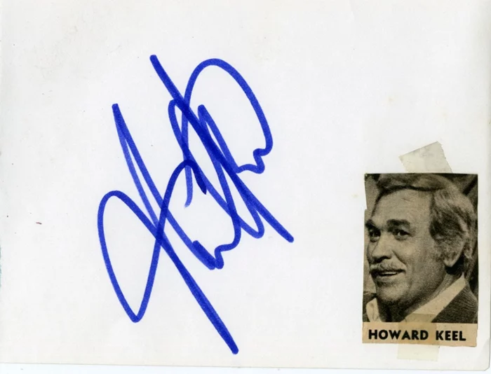Howard Keel autograph