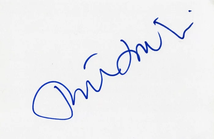 Tilda Swinton autograph