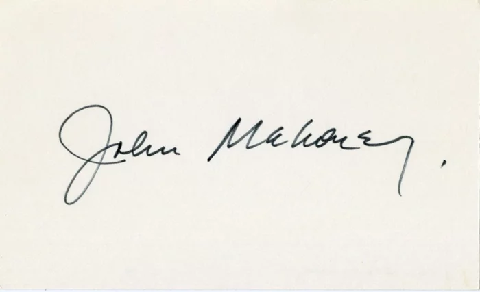 John Mahoney autograph