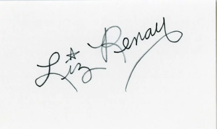 Liz Renay autograph
