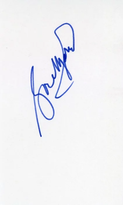 Rose Marie autograph