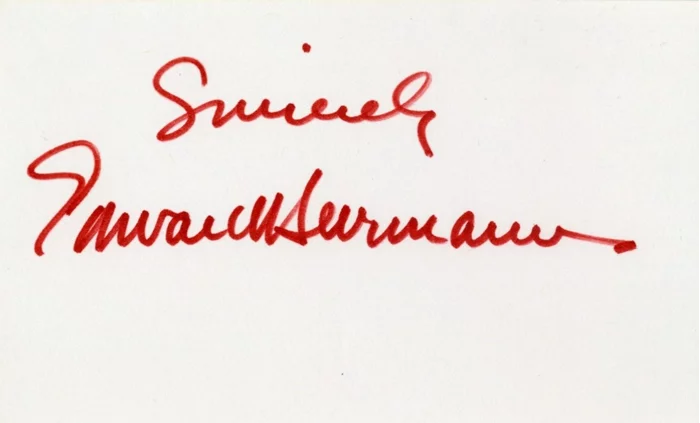 Edward Herrmann autograph