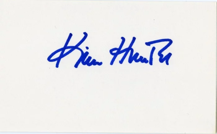Kim Hunter autograph